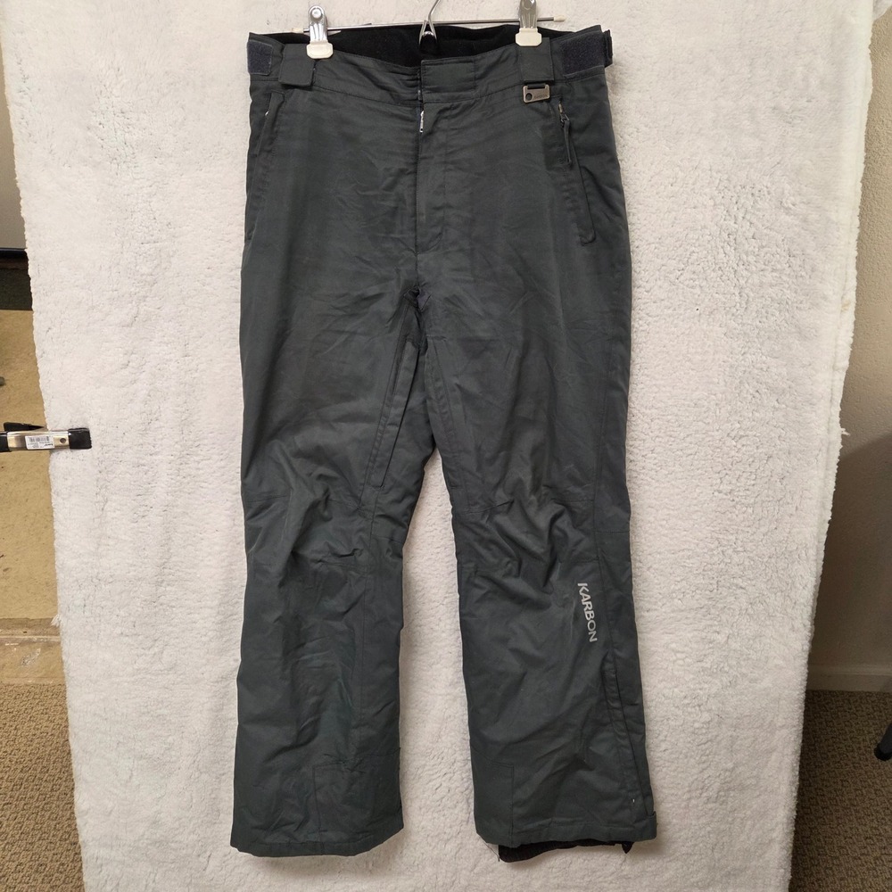 KARBON Ski Snow Pants Gray Boys Size S Waterproof Insulated Outdoor‎ Gear